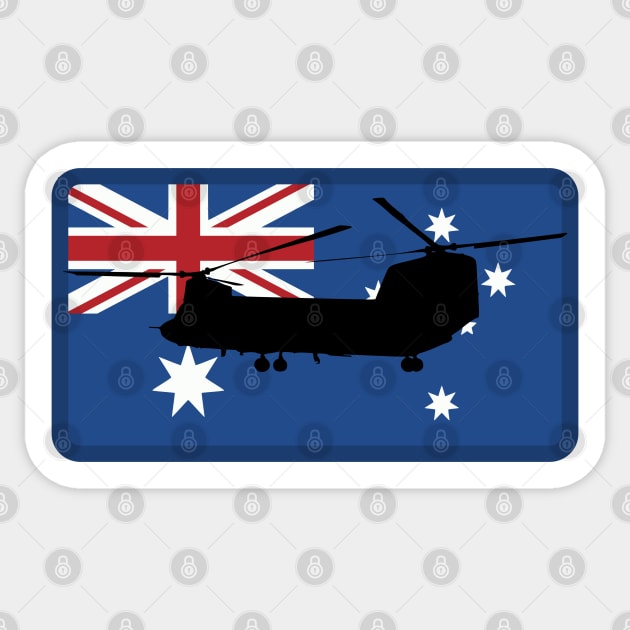 RAAF CH-47 Chinook Sticker by TCP